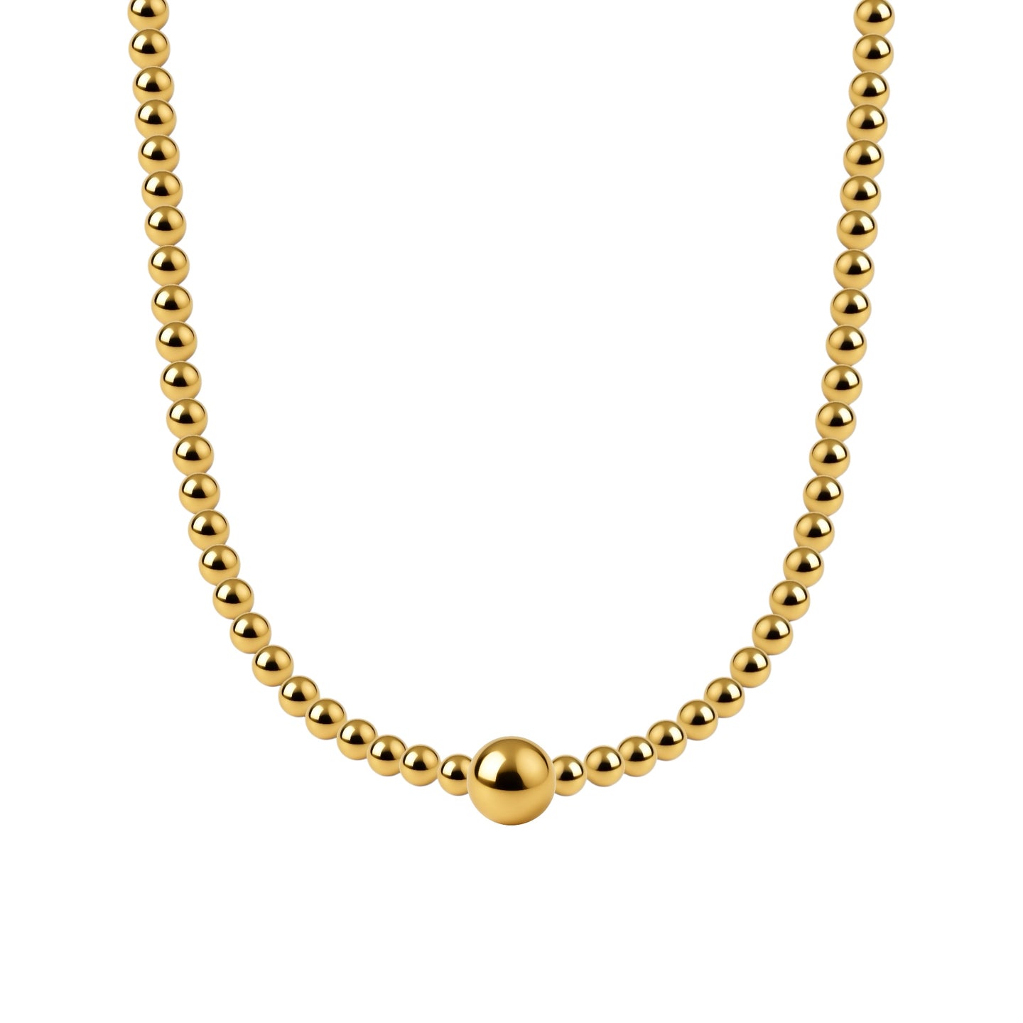 Lila Gold Filled Beaded Necklace