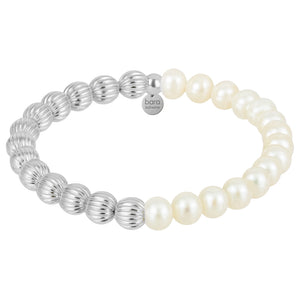 Gold Filled Beaded Bracelet with Pearls