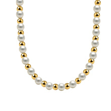 Lola Gold Filled Beaded Necklace with Pearls