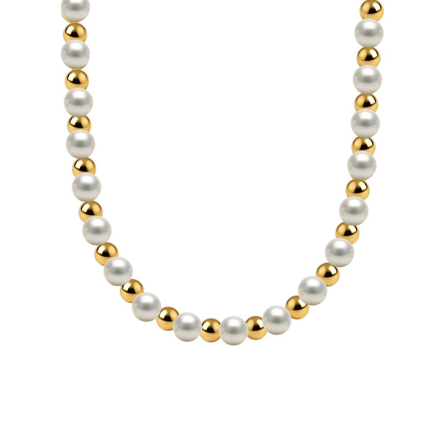 Lola Gold Filled Beaded Necklace with Pearls