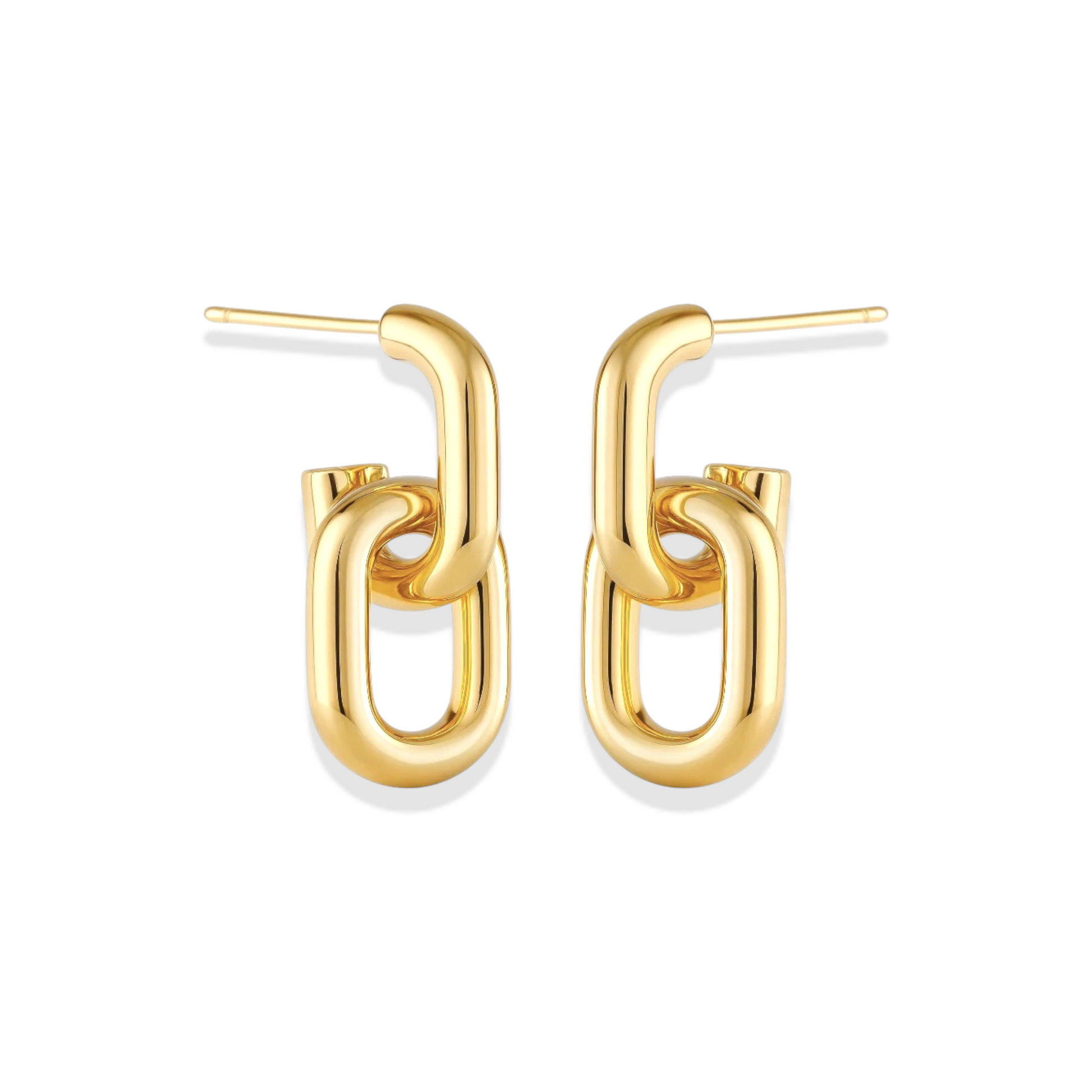 Lorelei | Double Link Earrings