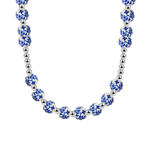 Lotus Gold Filled Beaded Necklace with Porcelain