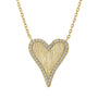 Lovely | Large Pave Heart Necklace