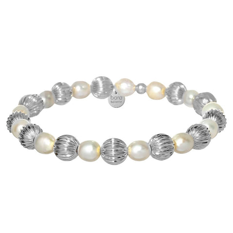Lucia Gold Filled Beaded Bracelet with Pearls