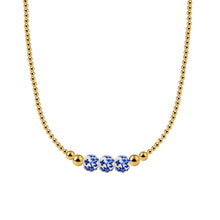 Magnolia Gold Filled Beaded Necklace with Porcelain