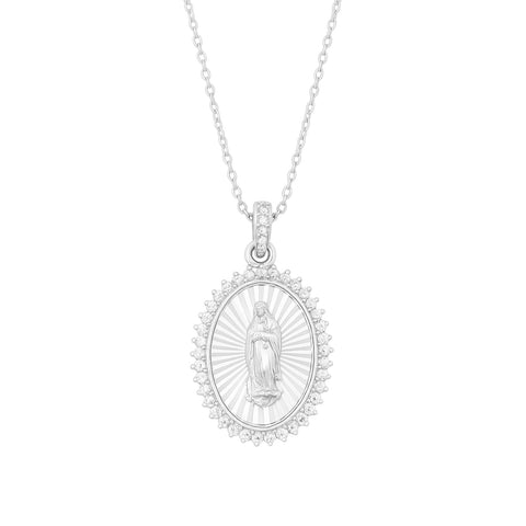 Mary Medallion Gold Plated Necklace