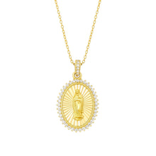 Mary Medallion Gold Plated Necklace