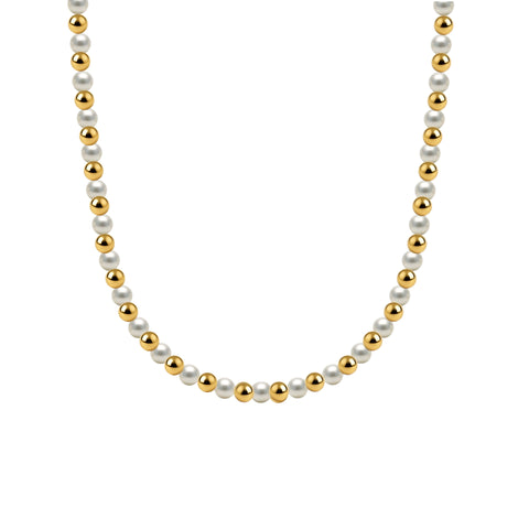 May | Gold Filled Beaded Necklace