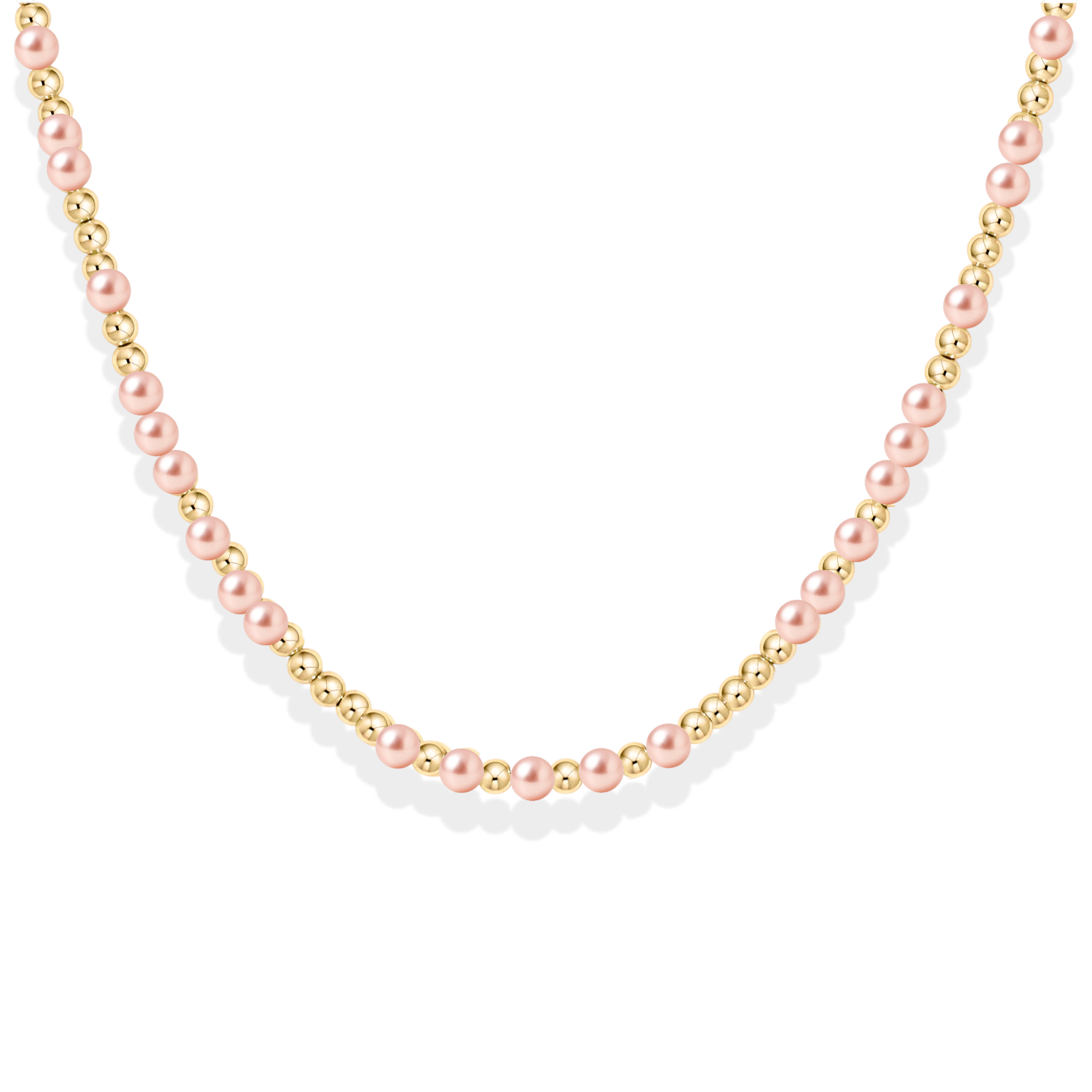 Melanie | Gold Filled Beaded Necklace with Pearls