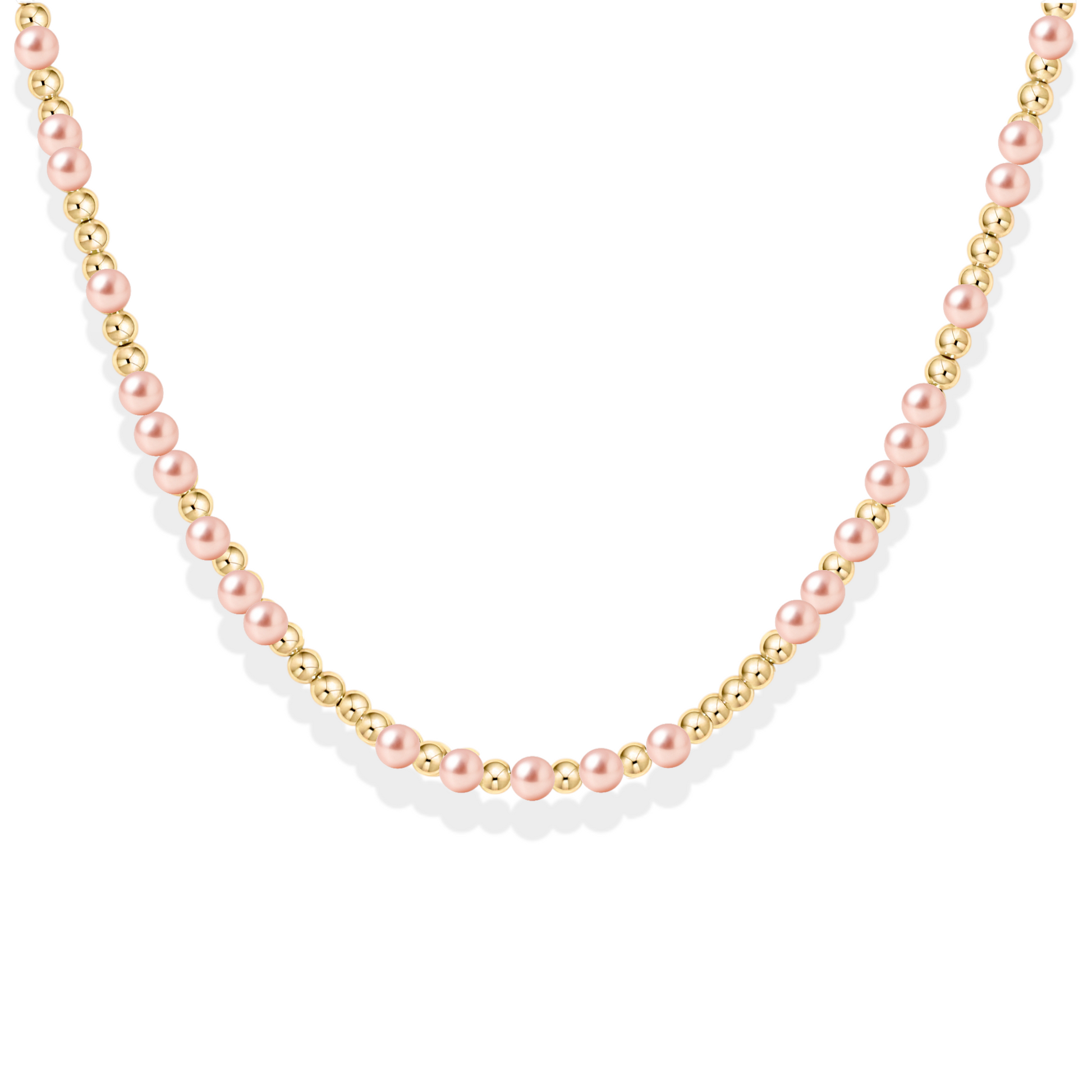 Melanie | Gold Filled Beaded Necklace with Pearls