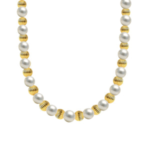 Mia Gold Filled Beaded Necklace with Pearls