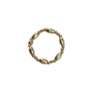 "MYLI" 14k gold-filled ball Stretchy beaded Ring