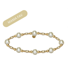 MYSSI | Stretchy Anti-tarnish 14K Gold Filled and Pearls Stackable Bracelet