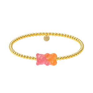 Ombre Gummy Bear | Gold Filled Beaded Bracelet