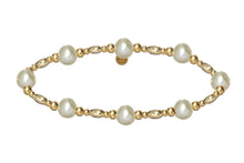 MYSSI | Stretchy Anti-tarnish 14K Gold Filled and Pearls Stackable Bracelet