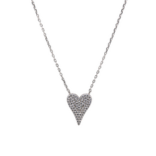 "AMOR" Heart CZ Necklace