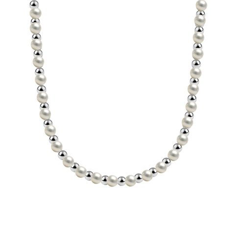 Natalia Gold Filled Beaded Necklace with Pearls