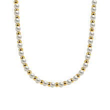Natalia Gold Filled Beaded Necklace with Pearls