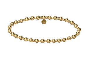 NICOLE | Handmade Waterproof & Tarnish-Free Stretch Bracelet with 14K Gold-Filled Ball Beads