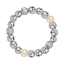 Noa Beaded Stretchy Ring with Pearls