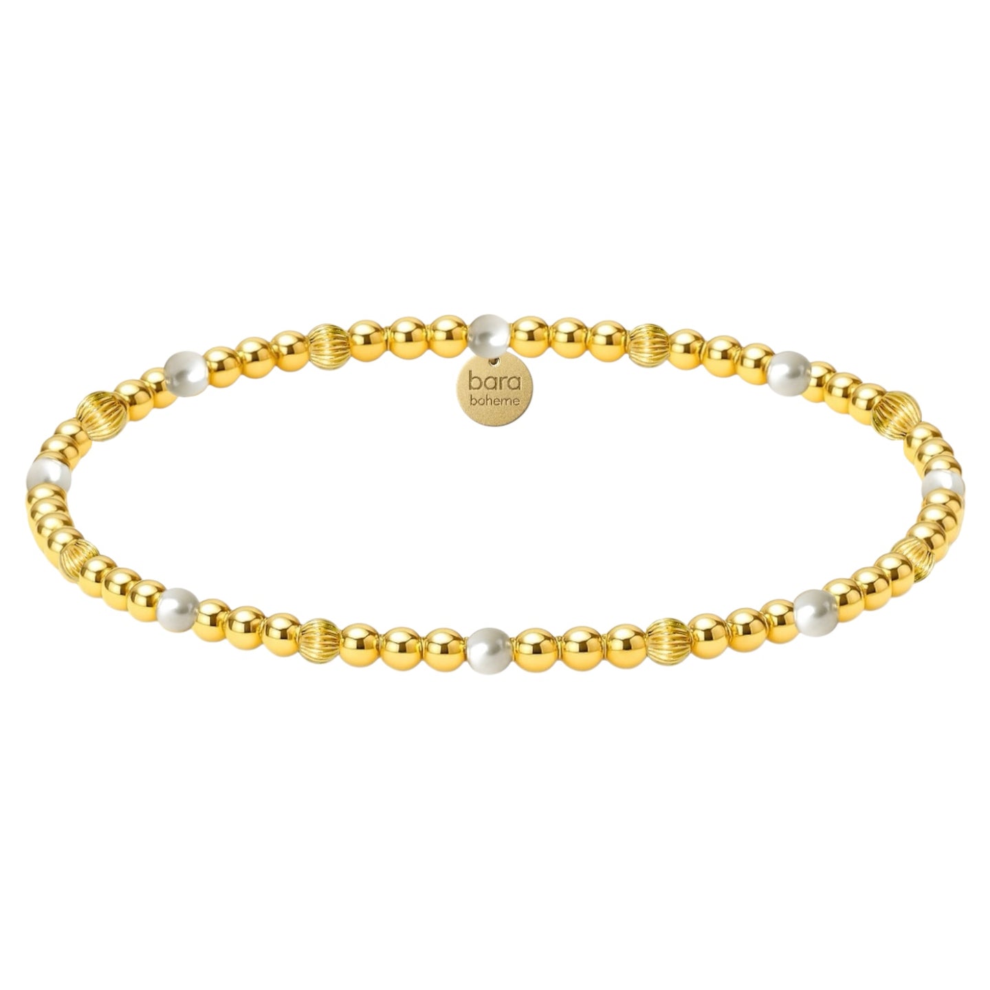 Noa Gold Filled Beaded Bracelet with Pearls