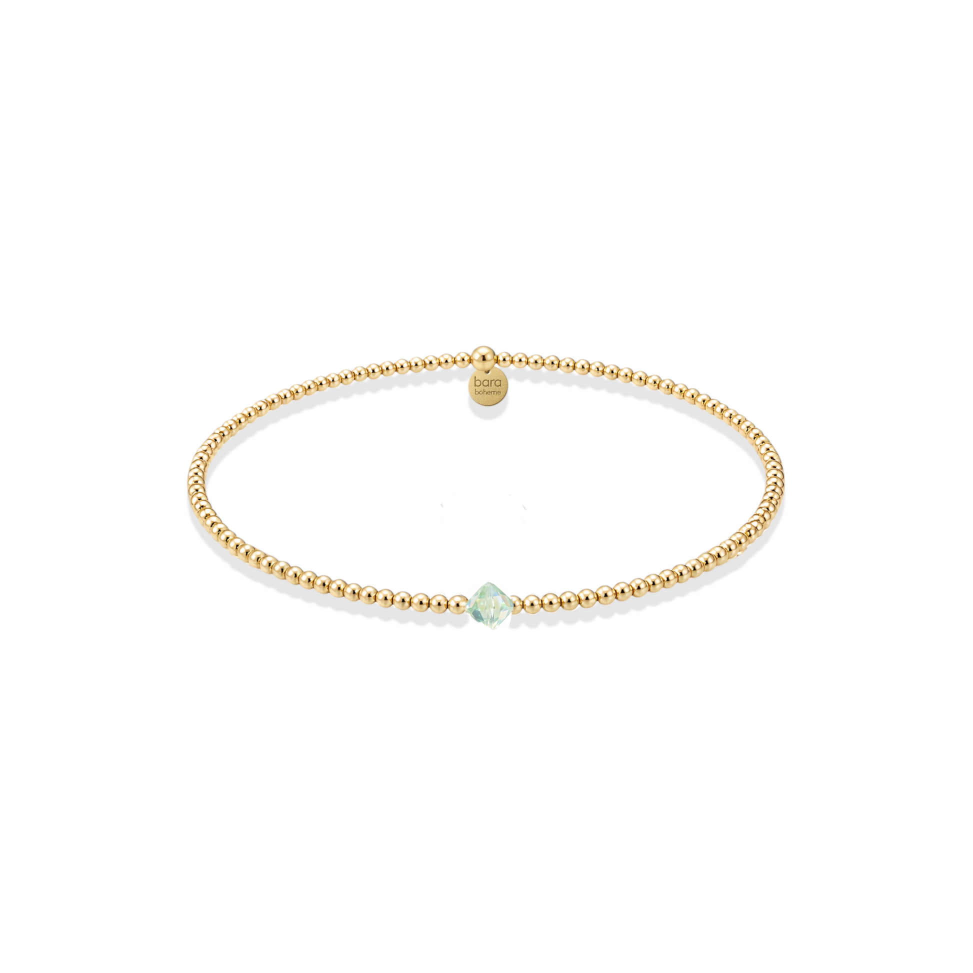 Crystal Birthstone Beaded Bracelet