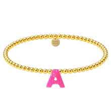 Opal Initials A-M | Gold Filled Beaded Bracelet