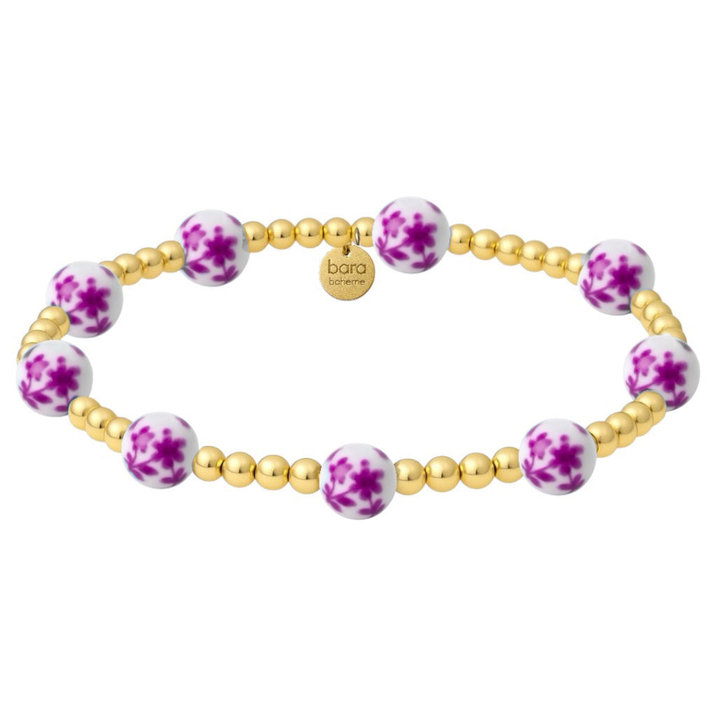 Orchid_Gold_Filled_Beaded_Bracelet_with_Porcelain