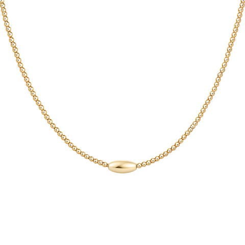 Perri | Gold Filled Beaded Necklace