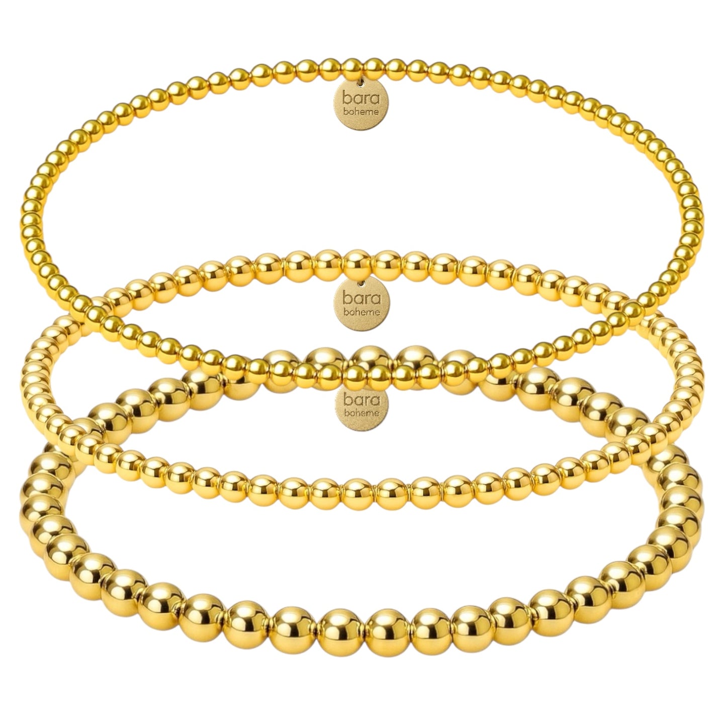ball bead bracelet stack