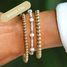 CAPRI | Anti-tarnish 14K Gold Filled Balls and Pearls Stack Bracelet