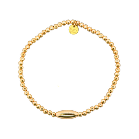 "PERRI" 14k gold-filled beaded bracelet