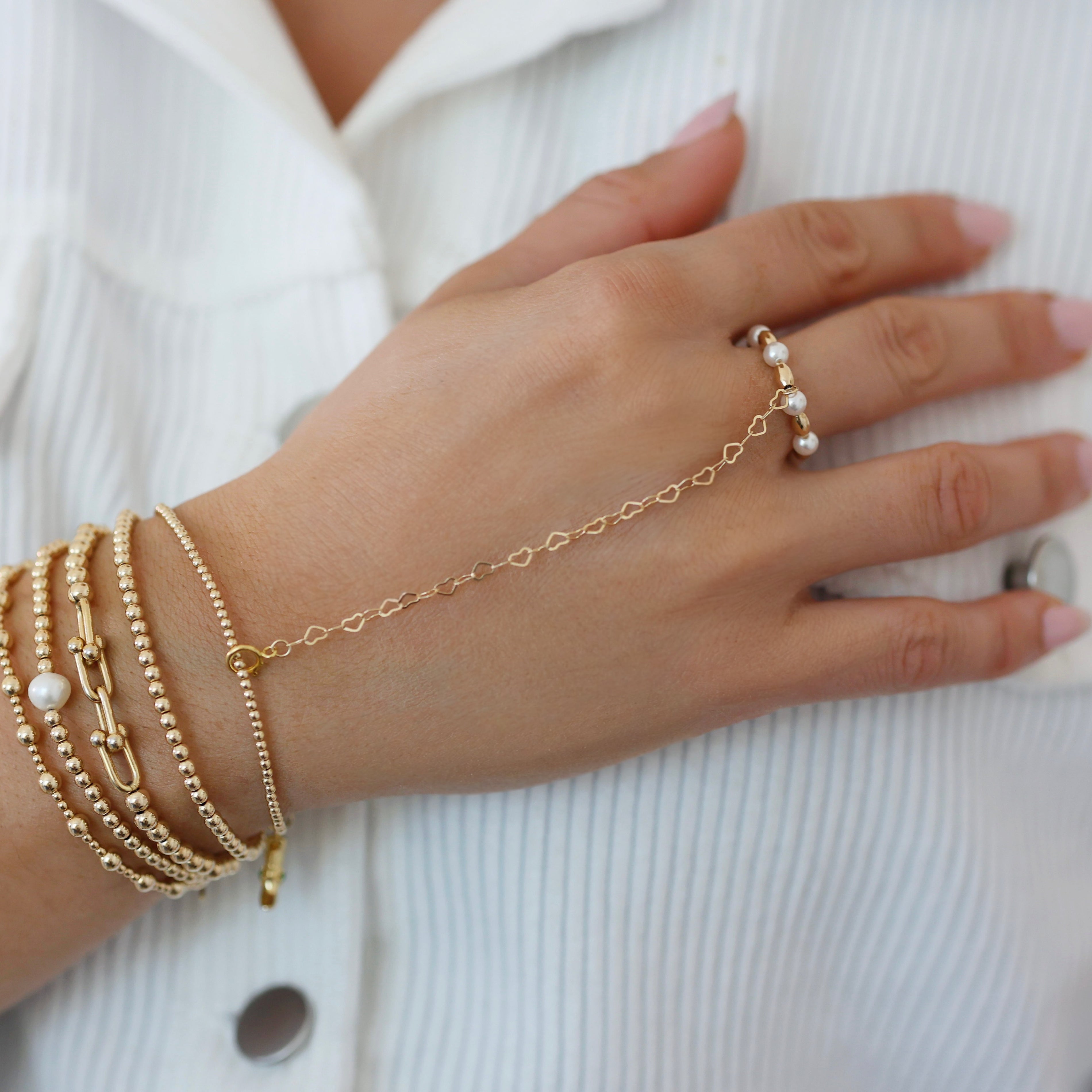 Carrie 12 | Gold Filled Hand Chain