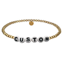CUSTOM | Personalized Words with Gold Filled Beads Bracelet