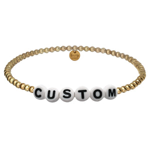 CUSTOM | Personalized Words with Gold Filled Beads Bracelet