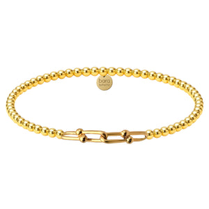 4x Hardware Small | Gold Filled Beaded Bracelet