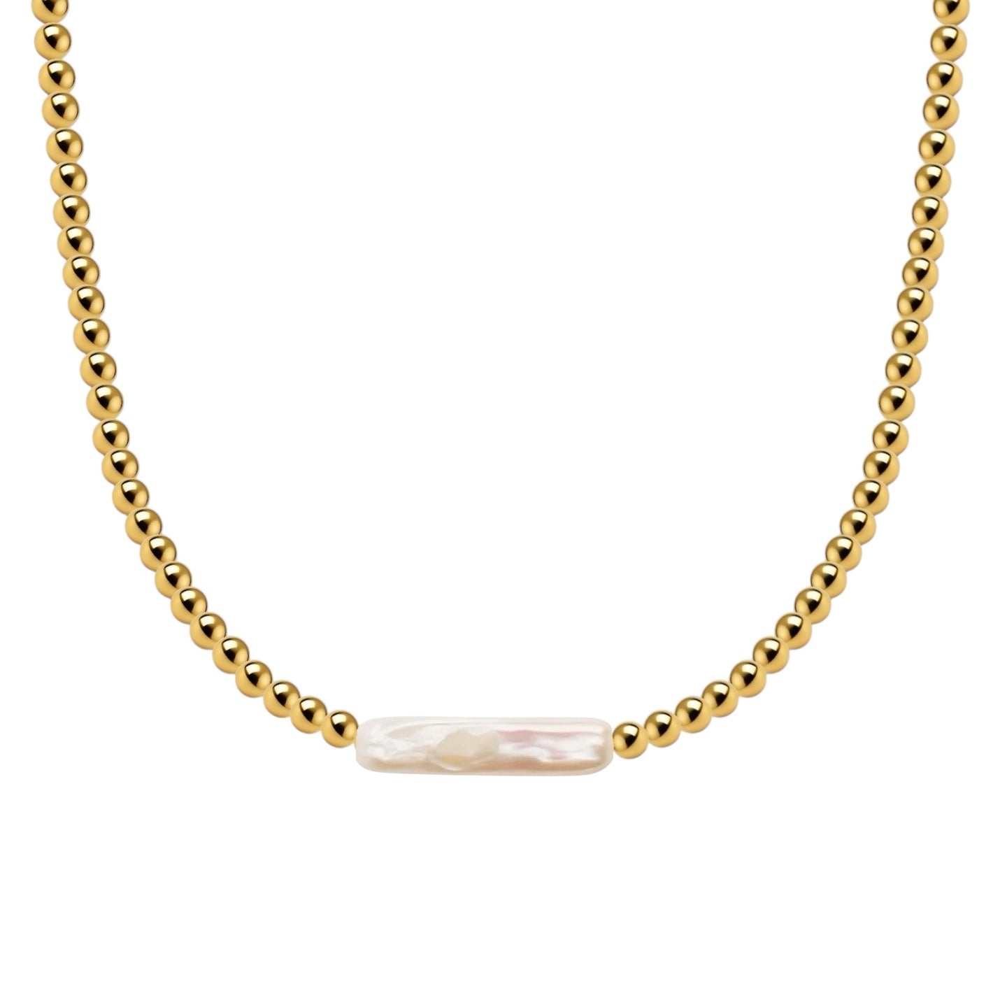 Chrishell | Gold Filled Beaded Necklace