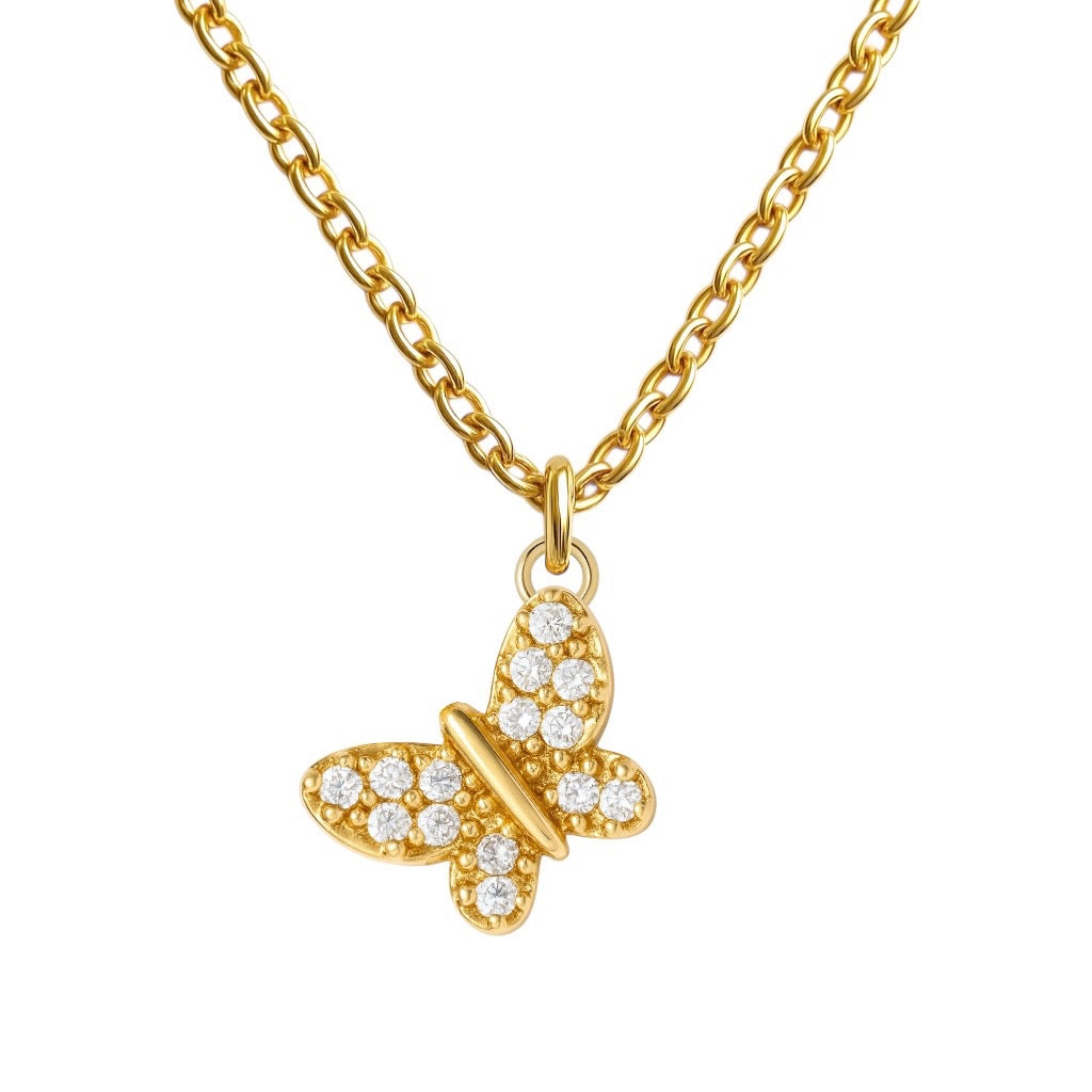 Pave Butterfly | Elite Chain Necklace