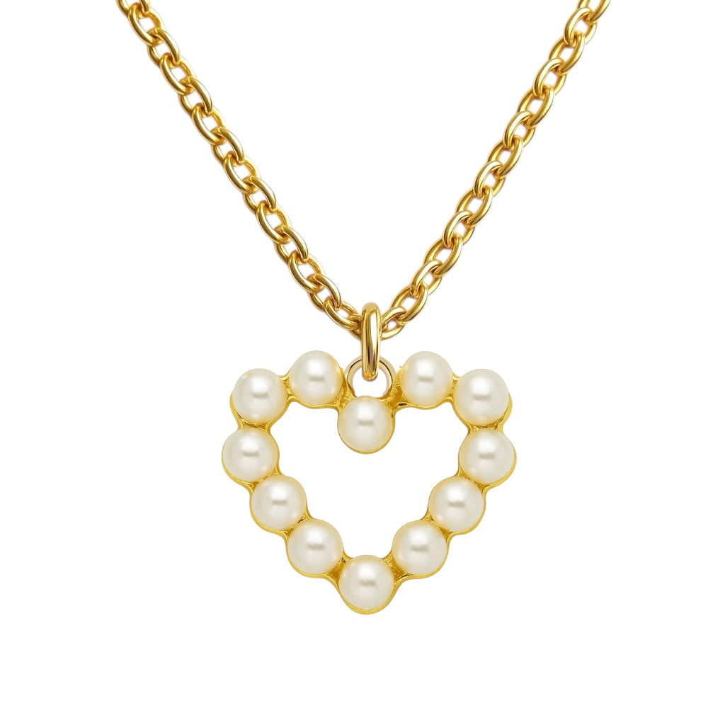 Pearl Heart  | Elite Chain Necklace