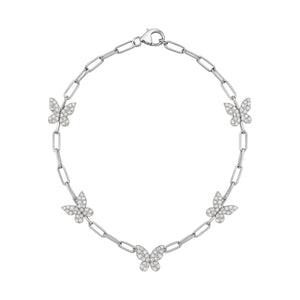 Butterfly | Pave Anklet