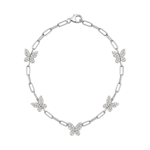 Butterfly | Pave Anklet