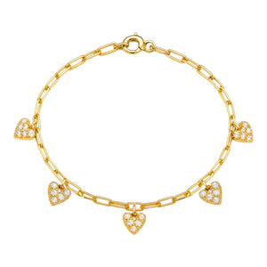 Heart BTY | Pave Anklet
