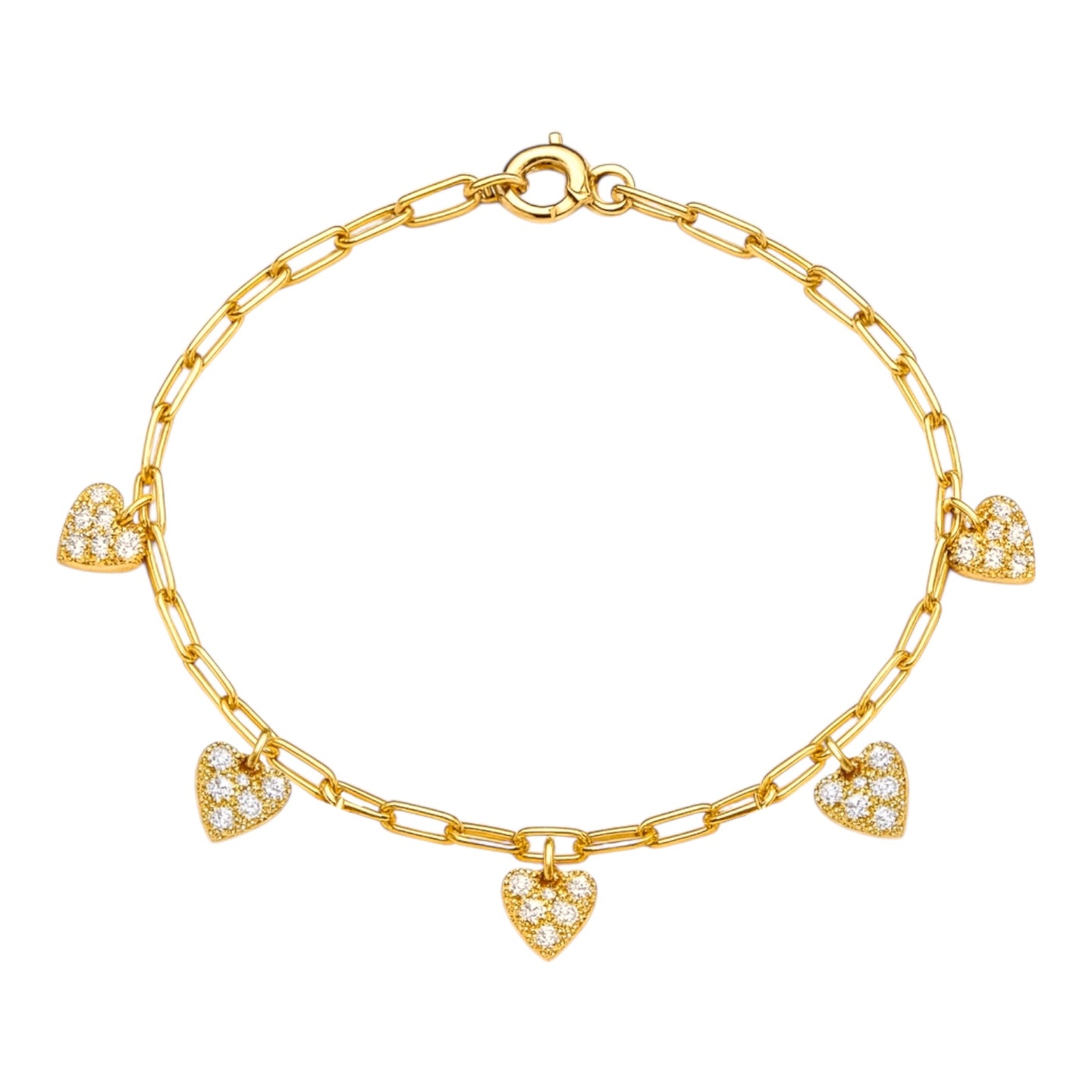 Heart BTY | Pave Anklet