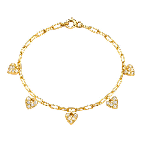 Heart BTY | Pave Anklet