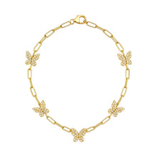 Butterfly | Pave Anklet