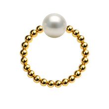 Audrey | Beaded Stretchy Ring with Pearls