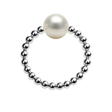 Audrey | Beaded Stretchy Ring with Pearls