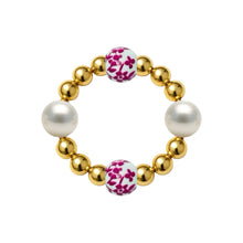 Cherry Blossom | Beaded Stretchy Ring