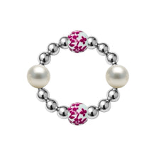 Cherry Blossom | Beaded Stretchy Ring