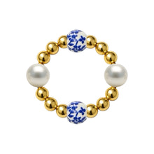 Cherry Blossom | Beaded Stretchy Ring